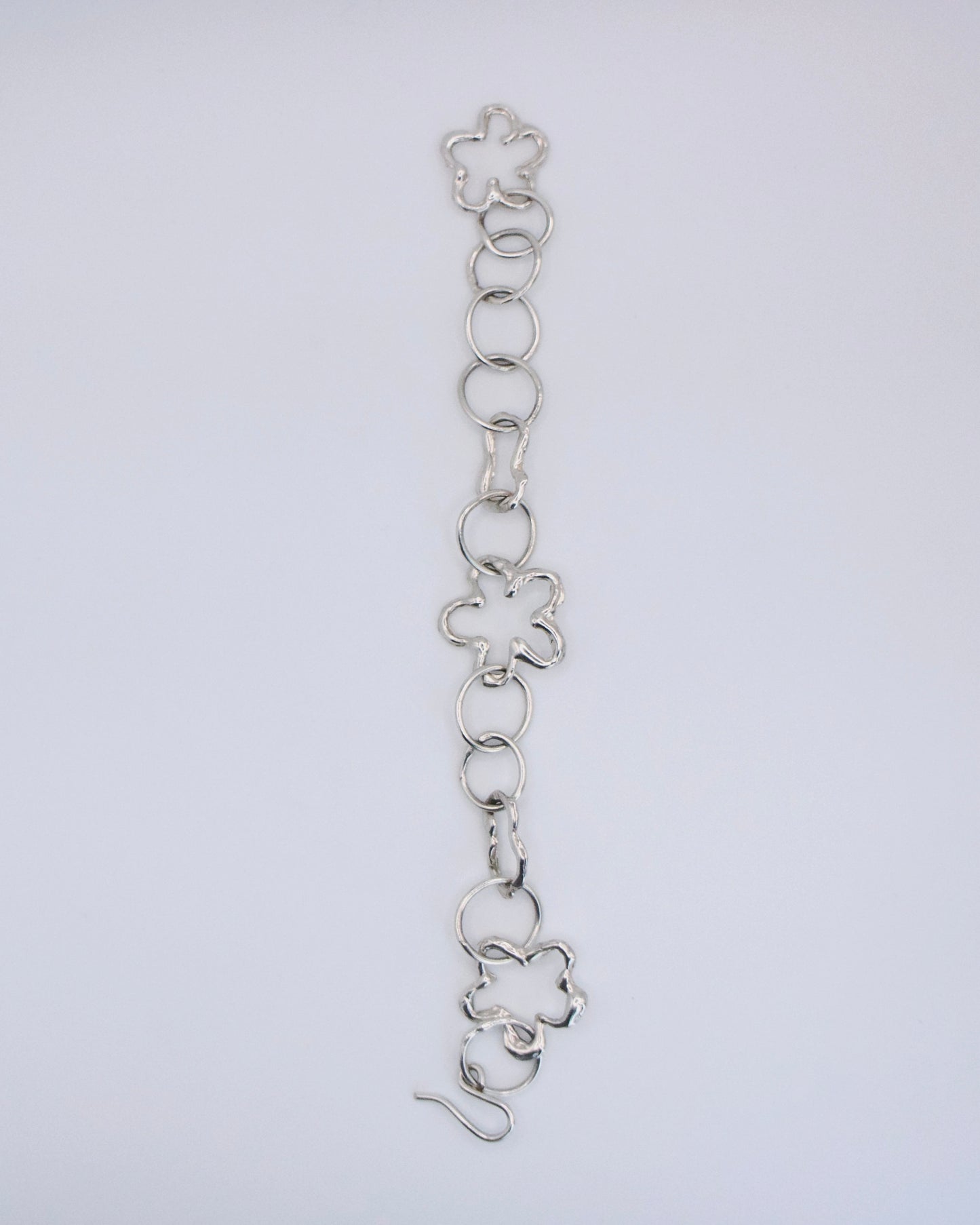 Flower/Cloud Structured Necklace