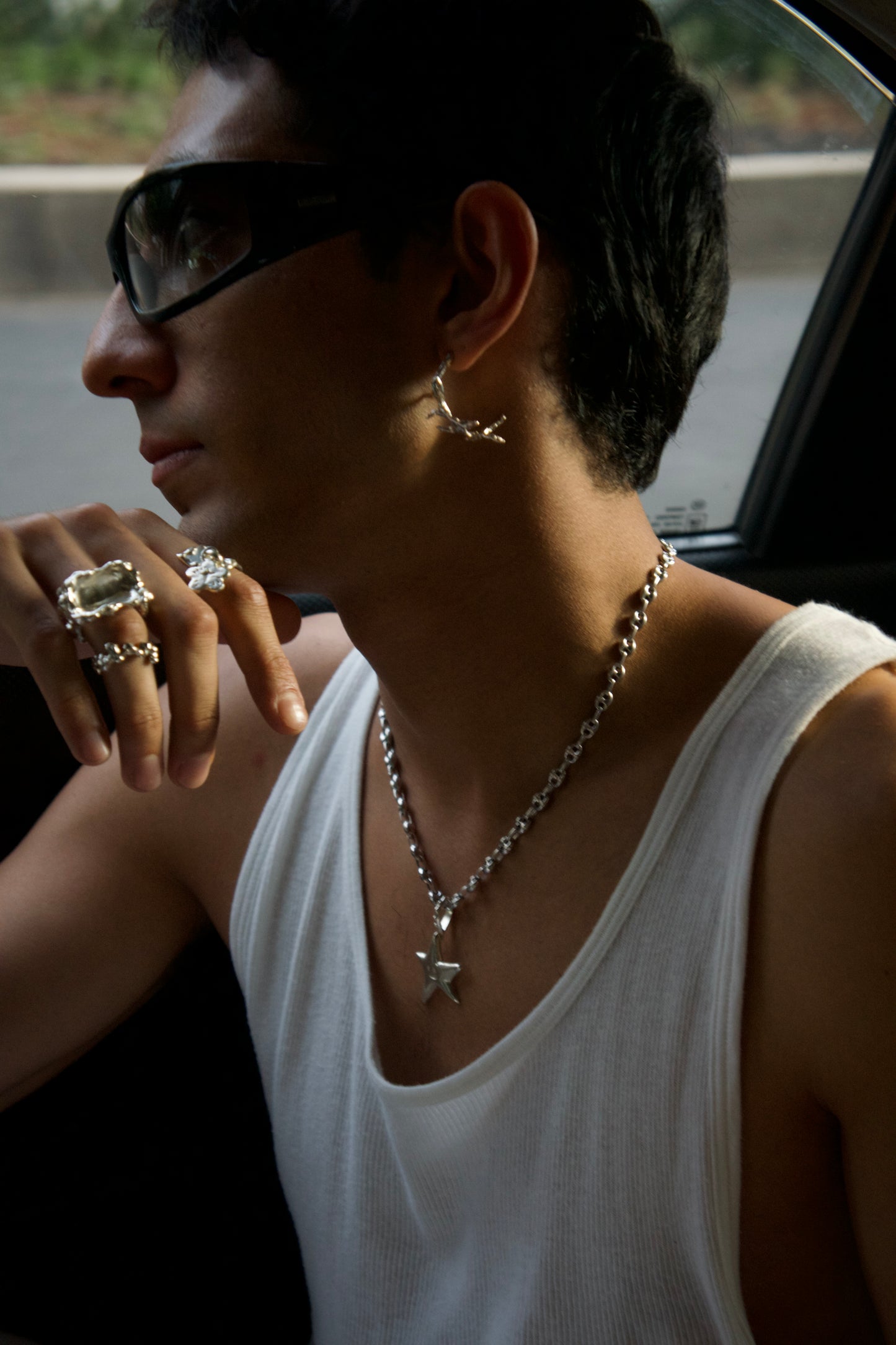chic effortless silver rings, handmade jewelry in mexico city