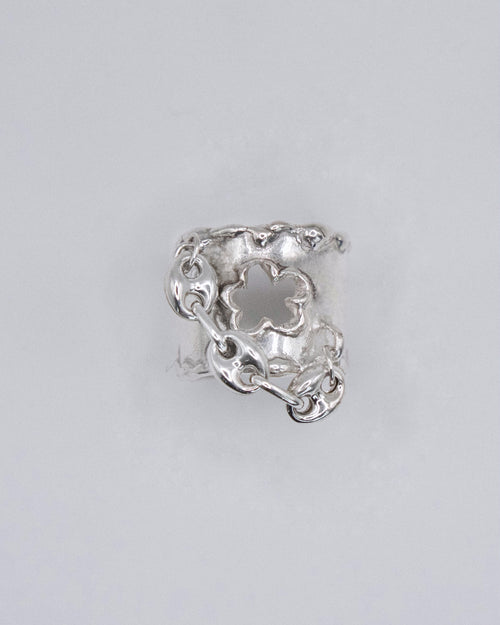 Chained Flower Ring