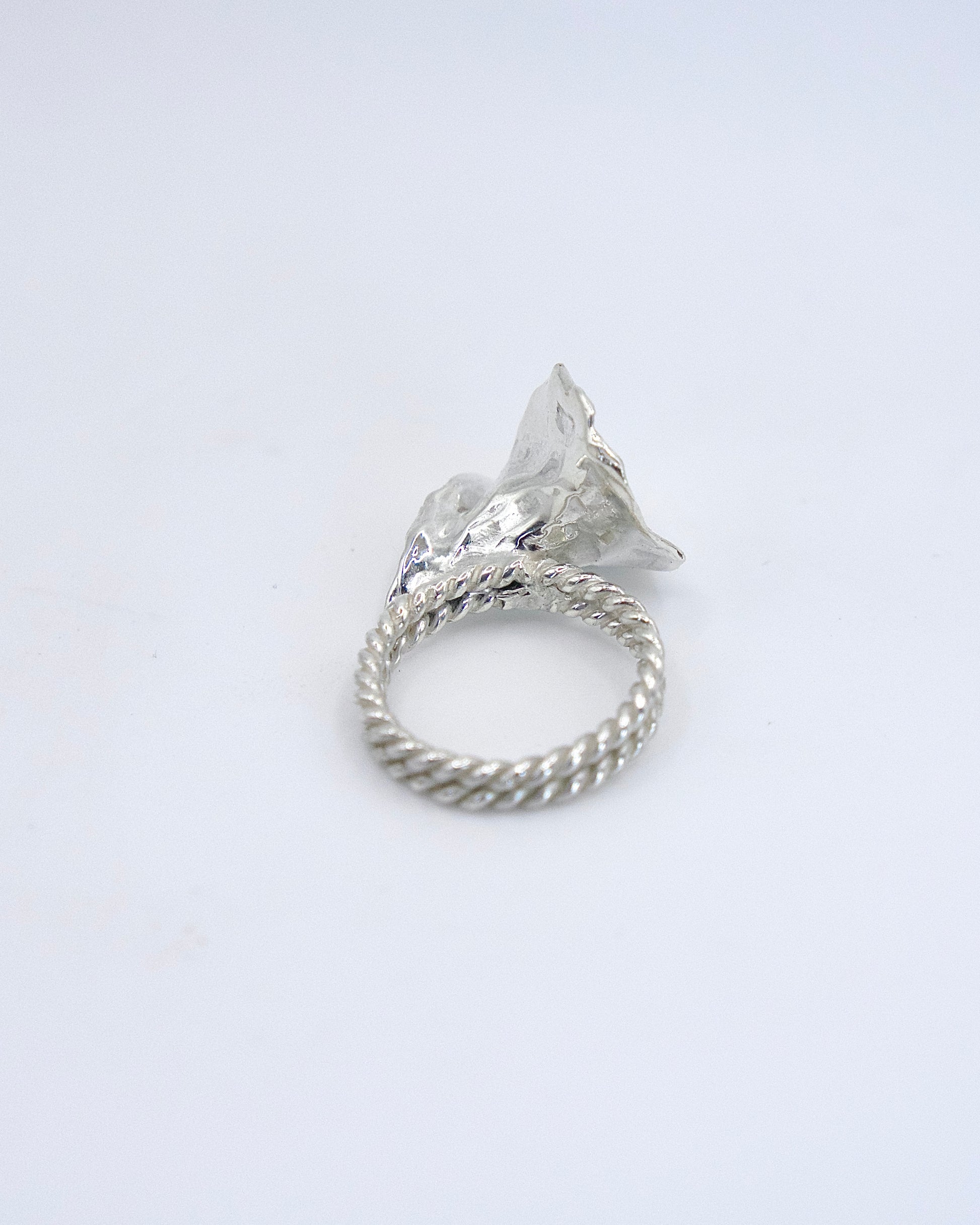 lily flower ring Handmade Sterling Silver Calla Lily Flower Ring